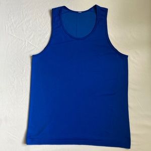 Lululemon men Blue Med tank excellent condition